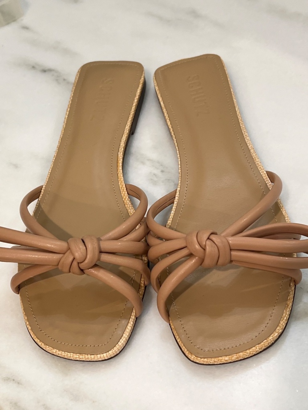 Schutz Blossom Flat Sandals, Sz 8 - Picture 9 of 9